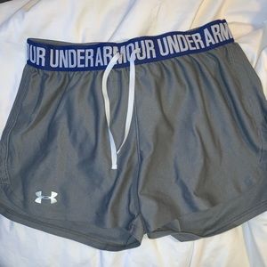 Under Armour running shorts!
